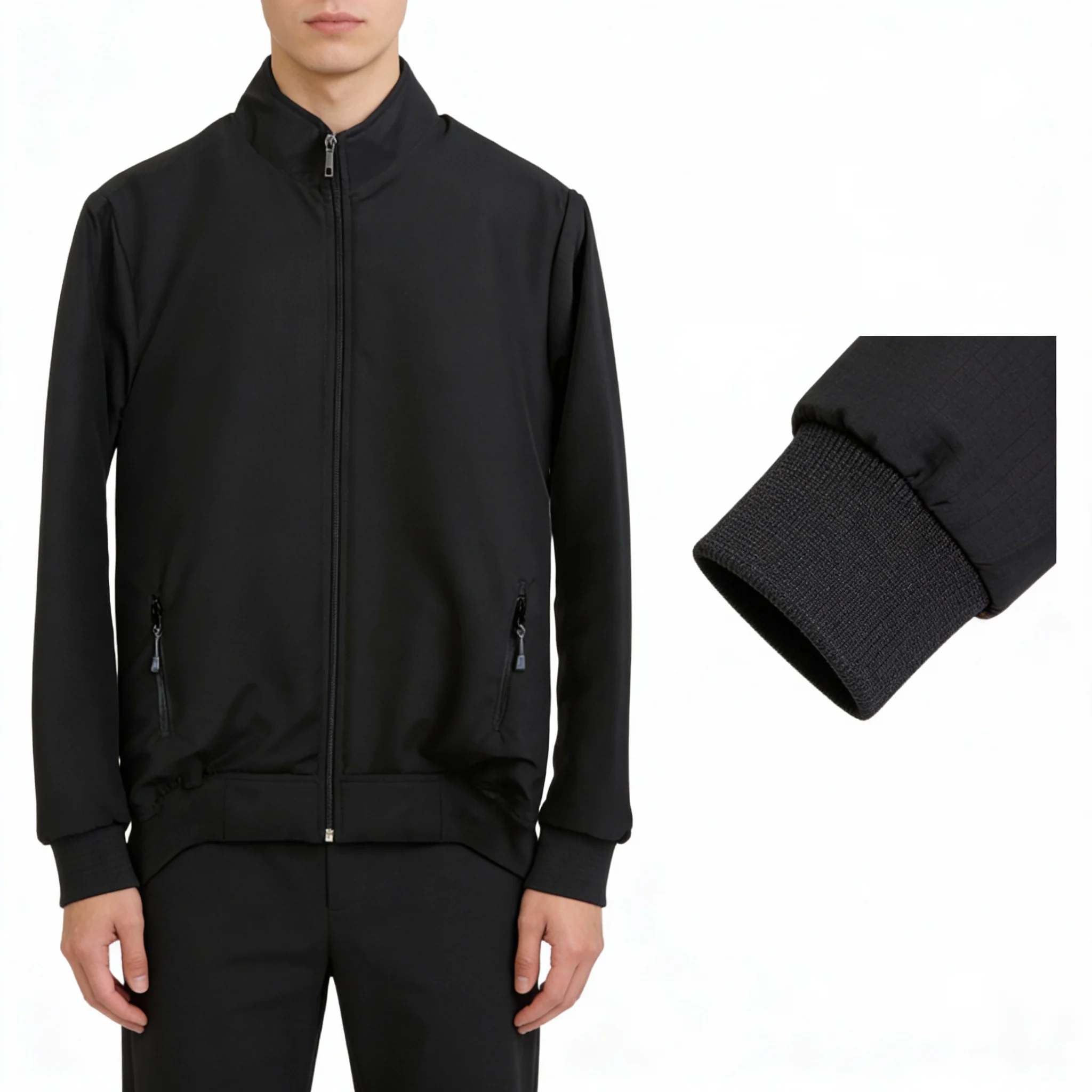 Men’s Chini Gura Fabric Premium Winter Jacket – Black (JCB01)